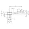 Kipp Adjustable Tension Levers low profile, external thread, 15 Degree, metric K0114.3122X30 - alternate 2